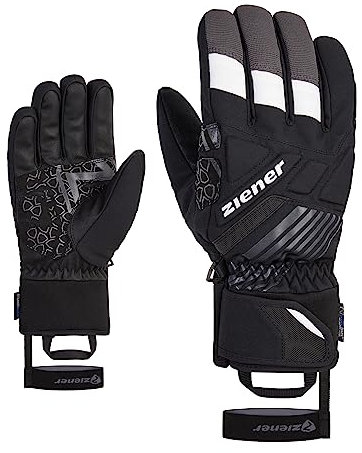 Ziener Herren GENRIX Ski-Handschuhe/Wintersport | wasserdicht, Alpine Wool, Black, 9.5