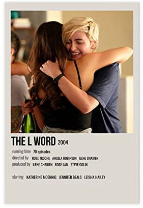 MSRV Serie The L Word Vintage-Poster, Leinwand, Schlafzimmer, Dekoration, Sport, Landschaft, Büro, Raumdekoration, Geschenk, ungerahmt: 30 x 45 cm