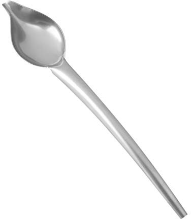 Dessert Decor Spoon, Stainless Steel Sauce Spoon Novelty Dessert Plate Decor Spoon for Stirring, Mixing, Sugar, Stir, Ice Cream,Fruit, Cake, Teaspoon Set Food Plate Decor Design Spoon(Large)
