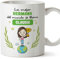 MUGFFINS Tazas Personalizadas para HERMANA - En Español - Eres Mejor del Mundo - 11 oz / 330 ml - Regalo personalizable original y divertido