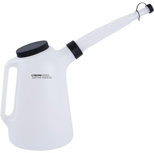TECPO Ölkanne 5 Liter, Füllkanne Einfüllkanne Messbecher Messkanne Wasserkanne Gießkanne (5L)