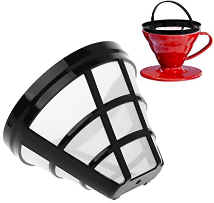 Mesh Kaffeefilter, Kaffeesieb #4 Korb Permanenter Ersatzfilter Mit Griff | 8–12 Tassen Mr Coffee Filters Permanenter Korb-Kaffeefilter Wiederverwendbar