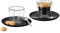 K-fee doppelwandige Thermogläser, 2x 75 ml Espresso-Gläser mit 2 Untertassen und 2 Teelöffeln, Tassen, Kaffeeglas, Espresso, aus Borosilikatglas, spülmaschinengeeignet