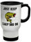 Shopagift Just Keep Carp'ing On Travel Mug Funny Joke Fishing Fish Fisherman Stainless Steel 14oz Cup