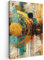 MuchoWow© Bilder 60x90 cm Wohnzimmer Deko Modern Wandbild Kunstdruck auf Leinwand Bild Schlafzimmer über Bett Room Decor Geschenke Abstrakt - Kunst - Gold - Modern