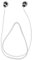 kwmobile Strap Compatible with Anker Soundcore Space A40 - Silicone Cord Holder for Wireless Earphones - White