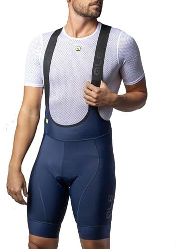 Alé Cycling Pr.e Magic Colour Pantaloncini con Bretelle, Blu Navy, XL Uomo