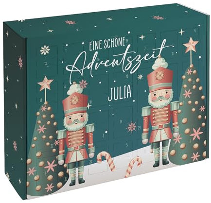 Herz & Heim® DIY Adventskalender mit Personalisierung - Design 2024 (Nussknacker)