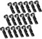 iplusmile 30st Scheinwerferschnalle Helm-blitzlicht-Clip Clips Für Schutzhelme Helm-taschenlampen-Clip Haken Für Scheinwerferclips Schutzhelmclip Für Gürtel Schutzhelm-Clip Plastik Black