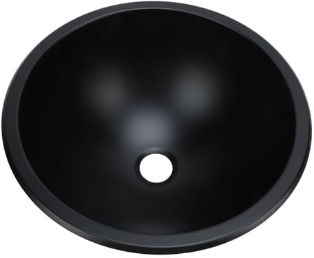 Waschbecken aus Edelstahl 304, 30,5 Cm, Rund, 40 Mm, Abflussöffnung, Pflegeleicht, Großes Fassungsvermögen, Badezimmer-Waschbecken für Boot, Wohnwagen, Wohnmobil
