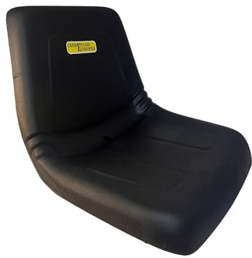 Siège de rechange universel noir pour tracteur, tondeuse, chariot de golf, chariot élévateur, rembourrage confortable et durable, dimensions standard