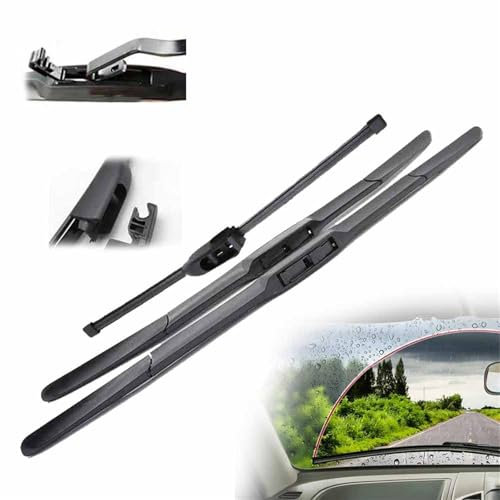 Juego de escobillas limpiaparabrisas Delanteras y traseras para KIA, para Niro 2016, 2017, 2018, 2019, 2020, escobillas de Lluvia para Coche de 26 + 16 + 13