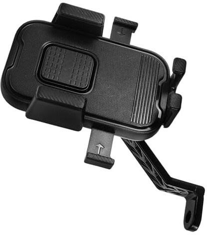PLAFOPE Vibrationsdämpfende Handyhalterung Fahrradlenker Motorrad Verstellbare Handyhalterung Scooter Mountainbike und Motorräder Werkzeugfreie Montage Stoßsicherer Smartphone Klammer