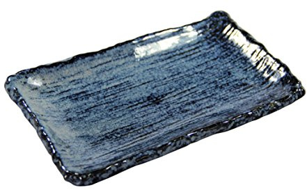 TAKI ] Japanischer Essteller/Sushi - Teller/Dunkelblau [ ca. 21.8x13cm ]
