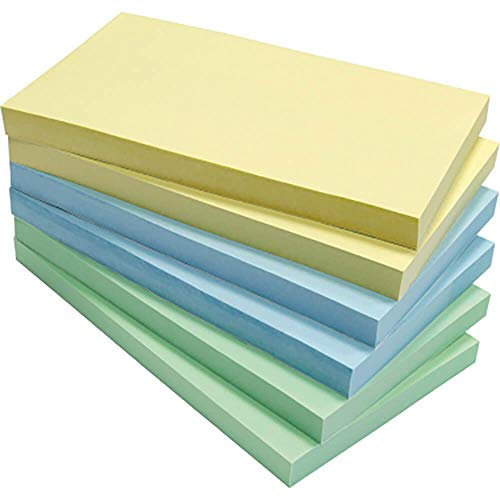 Haftnotiz 125x75mm sort. Recycling 6 x 100 Blatt 6 St.Pack. (5834)