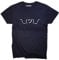 Wolkenbruch® T-Shirt Achselzucken Strichmännchen, Navy, Gr.L