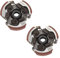 AISEN Lot de 2 Embrayage Plaque Centrifuge Motorcycle Embrayage Pad avec 3 Ressorts pour 2 Temps 47cc 49cc Mini Quad Pocket Bike Dirt Bike ATV Scooter MotoPatin d'embrayage Patin