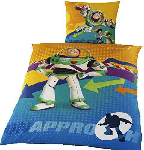 Kinderbettwäsche Baumwolle - Bettwäsche, Kinder, Baby, Mädchen, Jungen, Kinderbett, Babybett (Toy Story, 135x200 cm + 80x80 cm)