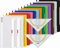 12 Brunnen Schnellhefter A4 farbig sortiert PP-Folie glasklares Deckblatt (12 Farben) (Clever Geo)