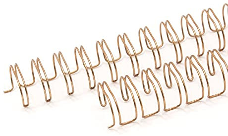 Craftelier - Set mit 2 Doppelringbindern für Alben, Notizbücher, Kalender oder Kalendarien | Ideal für Scrapbooking- und Bastelprojekte | Ø 1,58 cm (5/8) - Farbe Rose Gold