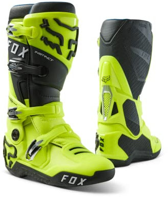 FOX RACING Instinct 2.0, Stivali da Motocicletta Unisex-Adulto, Flo Yellow, 44 EU