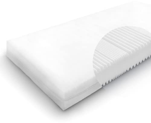 Sunfoam 7-Zonen Komfortschaum Matratze Star-7 90x200 cm - Höhe ca 14,5 cm, Bezug waschbar bis 60 Grad, Oeko-TEX® 100, verbesserter Liegekomfort