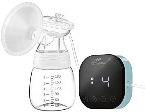 Tire-lait électrique portable BB-E001 - Faible bruit - Sans douleur - 3 modes - 9 niveaux d'aspiration - Avec écran Sn - Pour la maison, le bureau, les voyages