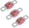 BOJACK Midi Hochstromsicherung Bolt-on Sicherung 125A Ampere Rosa für PKW, LKW, Baufahrzeuge, Busse, Wohnwagen (3 Stück 125A)