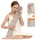 samply Lang Wärmflasche mit Bezug Flauschig, Groß Schlauch 3 Liter Long Hot Water Bottle mit Zum Umbinden, Bettflasche für Frauen Männer (Braun)