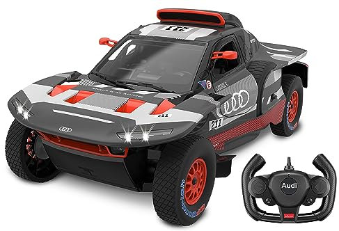 JAMARA Audi RS Q e-tron E2 1:14 2,4GHz Tür manuell -transparente Windschutzscheibe, LED Licht, RC-Auto