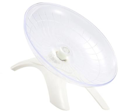 Housoutil Rueda De Ejercicio para Hámster Platillo Silenciosa Hecha De Plástico Tamaño Pequeño Adecuado para Jaulas Entretenimiento De Mascotas para Hámsteres y Roedores