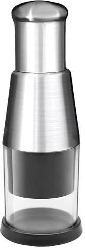FOUDAY Manual Pressed Chopper with Double Z-Shaped Blade, Multi-Functional Manual Garlic Press, Stainless Steel Press for Chopping Garlic, Peppers and Onions