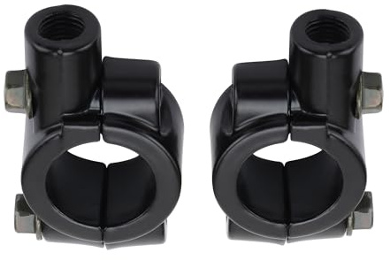 GOOFIT 8mm Rosca 7/8 Motocicleta Retrovisor Manillar Espejo Montaje Soportes Adaptador Abrazadera Reemplazo para La Bicicleta de Suciedad ATV 50cc 250cc