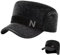 crazy bean Winter Cap Herren mit Ohrenklappen Warme Fliegermütze mit Schirm Basecap Schiebermütze Herren Schwarz Kunstfellmütze Leder Dunkelgrau Fluffy