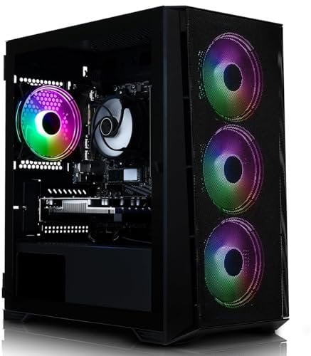 ADMI Gaming PC - Intel i5 12400F - RTX 4060 8GB - 16GB DDR4-1TB NVMe - X= Airflow RGB (Black) - WiFi - Windows 11