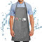 FunChaos Wasserdicht Schürze mit 2 Tasche Verstellbare Kochschürze für Männer Damen Kein Waschen Verhindert Ölstaubflecken Küchenschürze für Kochen BBQ Hundepflege Gartenarbeit Backen Malerei Grau