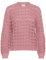 KAFFE Strickpullover KAelena Damen Strickpullover Langarm Lochmuster Strickpulli Rundhals Pullover L, Mesa Rose L