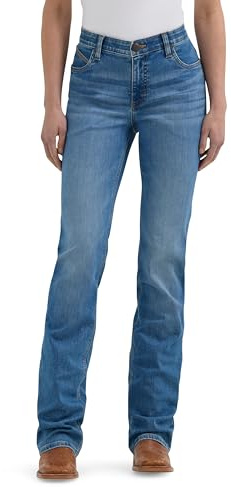 Wrangler Willow - Jeans da Equitazione da Donna a Vita Media, Sophia, 34-36