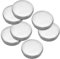 PATIKIL Disco de Acero de 7mm, 60 Piezas Etiquetas de Metal Redondas En Blanco Para Estampado, Placa de Golpe de Acero Inoxidable, DIY Para Grabado Y Artesanía de Estampado