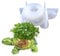 Arroopu Concrete Planter Molds - Silicone Turtle Statue Mold for Garden - Animal Plant Flower Pot Mould for Art Craft Home Garden Decor