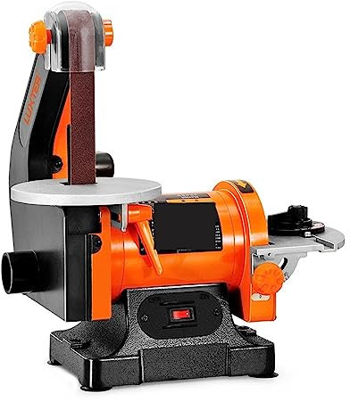 Machine à polir, ponceuse orbitale, Ponceuse à bande abrasive multifonctionnelle rectifieuse de bureau à domicile outil de polissage professionnel en plastique en métal électrique pour ponçage, poliss