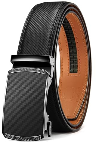 CHAOREN Automatik Gürtel Herren, Ledergürtel Herren, 35 mm Breit, Kürzbar | Präzise Anpassung für perfekte Passform, Strapazierfähiges Leder, Zuschneidbar, Für Business & Freizeit, Ideal als Geschenk