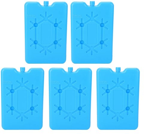 UPALDHOU Ultra Thin Freear Pack, 5pc Slim Ice Pack für Muttermilch, Lebensmittel Frisch Langlebig, Ideal für Lunchboxen, Kühler, Arbeit, Schule, Picknicks