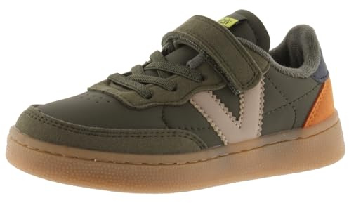 victoria Sneaker Oslo 1256106 | Lederoptik & Kontrast-Einsätze & Karamellsohle für Kinder Unisex