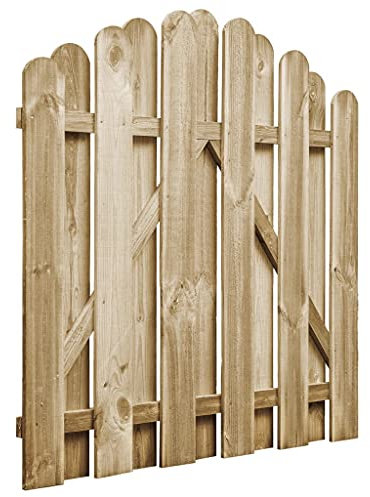 Gartentor aus imprägniertem Kiefernholz 100x100 cm | Robust & Witterungsbeständig | Ideal für Garten, Hof & Eingangsbereich | Langlebiger Sichtschutz mit Natürlichem Look