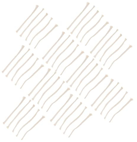 DONFAMDS 50 Stück Lampen Dochte für Labor und Unterricht Baumwolldochte Vielseitig Einsetzbar für Öllampe Alkoholbrenner und Wissenschaftliche Experimente