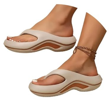 Ciabatte Donna Estive Infradito Eleganti Comode Ciabatte Ortopediche Sanitarie per Fascite Plantare Leggeri Sandali Pantofole da Casa Antiscivolo Ciabattina Mare Doccia Flip Flop Spiaggia Piscina