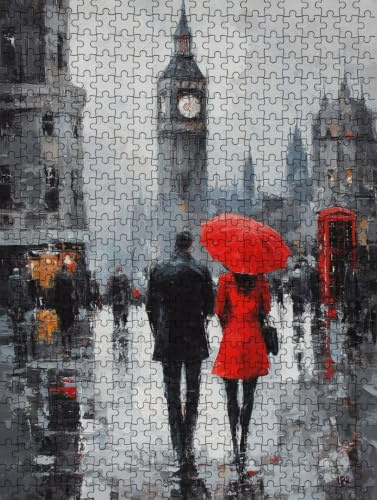 Puzzle 6000 Teile, Big Ben Uhr Paar Puzzle Erwachsene 6000, Klassische Puzzles, Puzzlespiele für Die Ganze Familie, Mit Schöner Verpackung, Dekoration Puzzles und Geschenke FNKL3-231