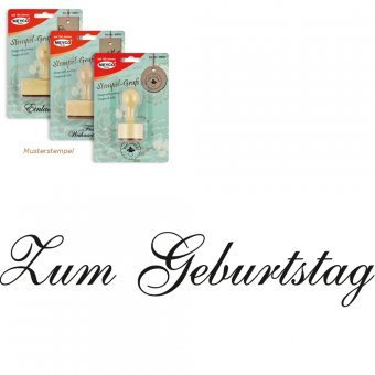 Meyco Holz Stempel Zum Geburtstag 60 x 12 mm