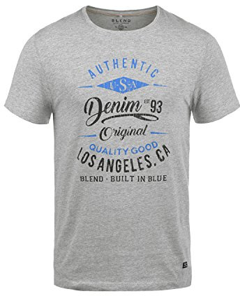 Blend BHDoppler Herren T-Shirt Kurzarm Shirt Rundhals-Ausschnitt